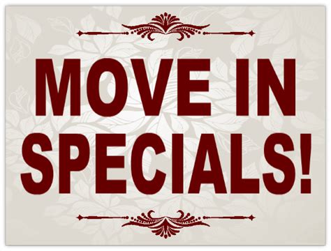 Find top apartments for rent with move-in specials in Overland Park, KS Apartment List&x27;s personalized search, up-to-date prices, and photos make your apartment search easy. . Move in special near me